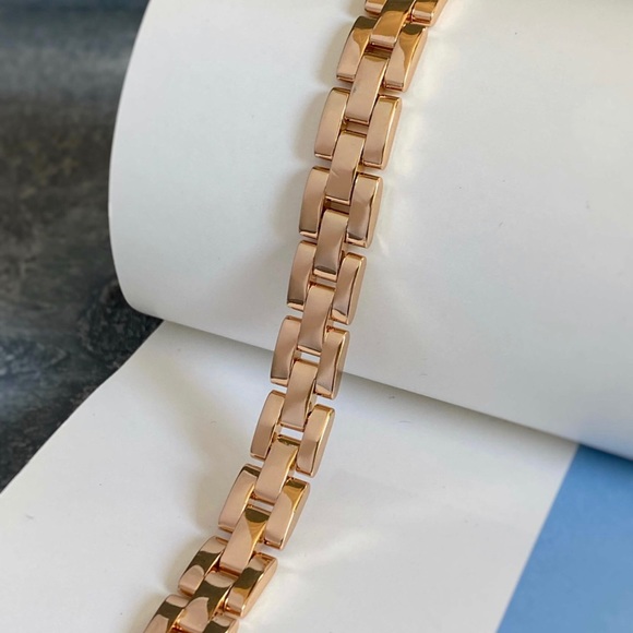 🎄 HOLIDAY PICK 🎄 Chain Chunky Link Bracelet 18k Gold Plated Luxury Jewelry - Picture 4 of 14